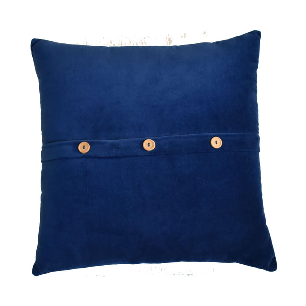 Quinn Cushion Set of 2 – Royal Blue Velvet Button-Down Cushions