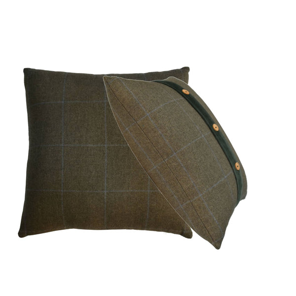 Artisan Quinn tartan and velvet cushions