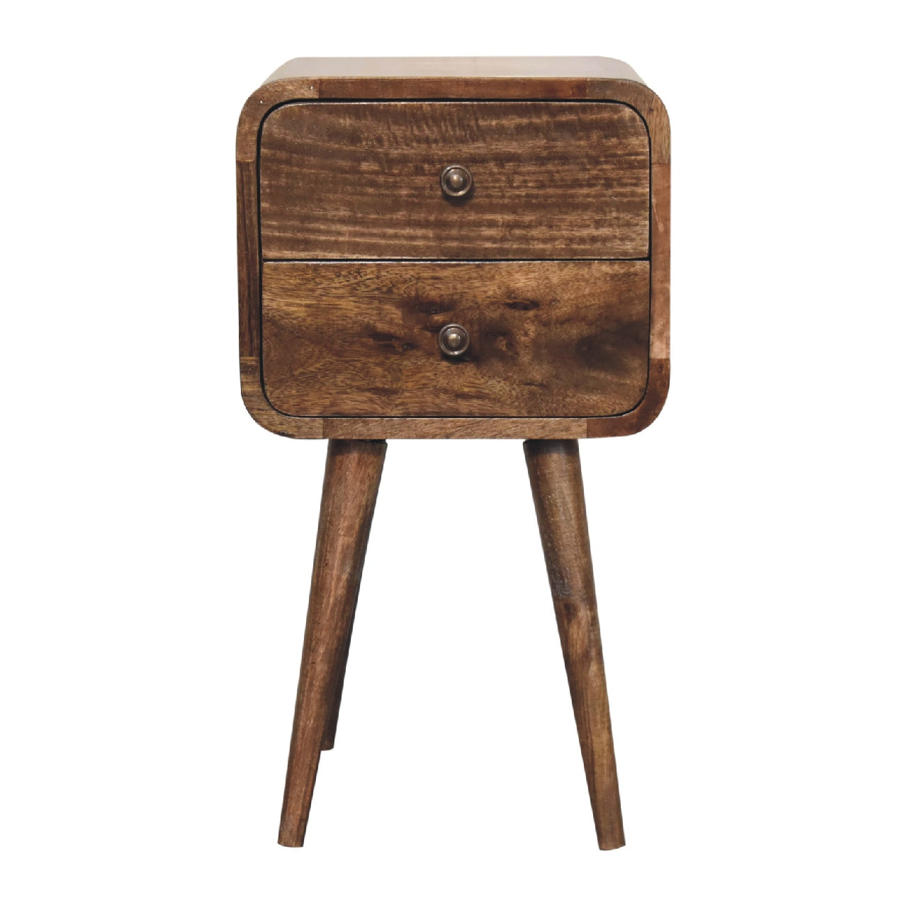 Mini Curved Washed Bedside