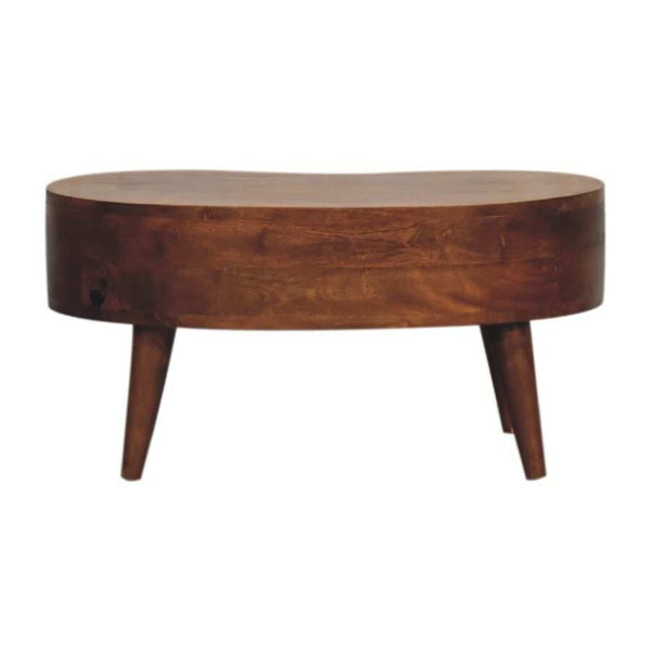 Mini Chesnut Wave Coffee Table - My Store
