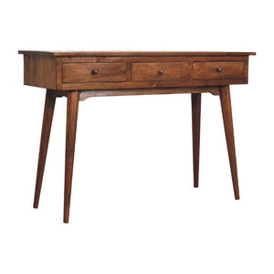 Large 3 Drawer Chestnut Console - My Store