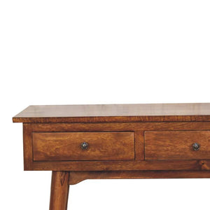 Large 3 Drawer Chestnut Console - My Store
