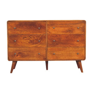 Large Curved Chestnut Chest - My Store