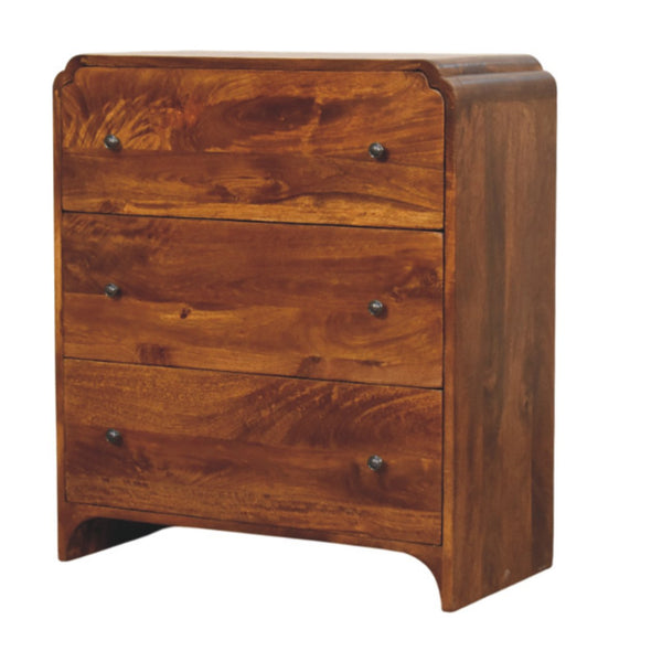 Newton Chestnut 3 Drawer Chest - My Store