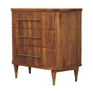 Emerson Ribbed 3-Drawer Chest - My Store