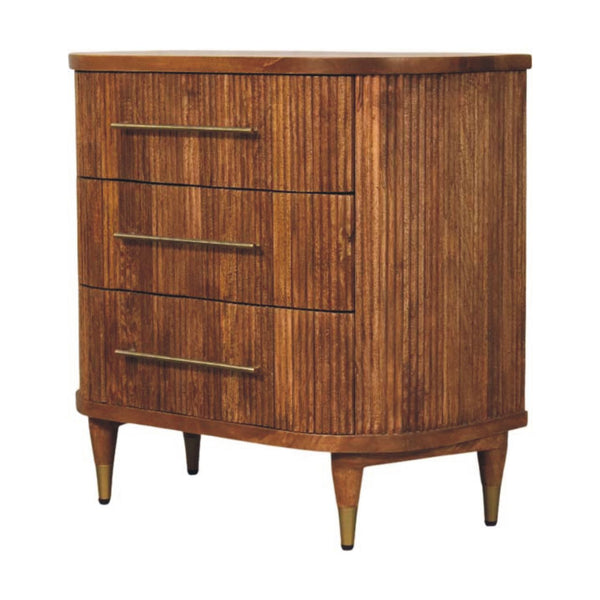 Emerson Ribbed 3-Drawer Chest - My Store