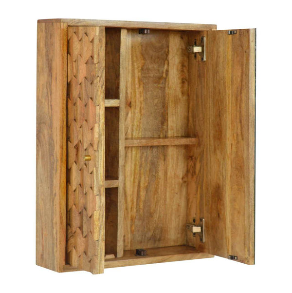 Decorative mango wood bathroom cabinet