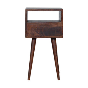 Scandinavian style mango wood bedside table
