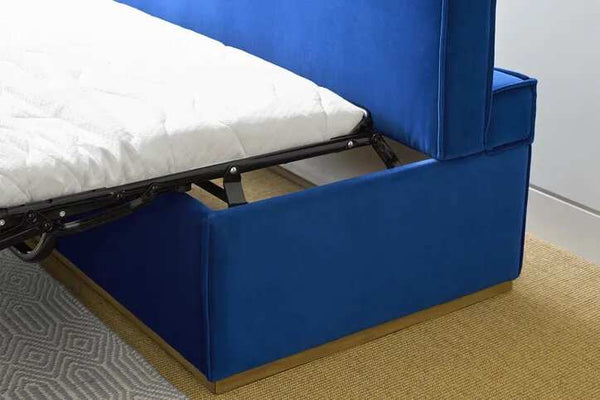 Jack in a Box Double Bed in Box in Green Velvet - My Store