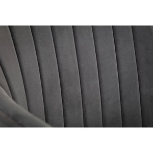 Kahlo Velvet Swivel Office Chair with Adjustable Height and Art Deco Pleated Back Design