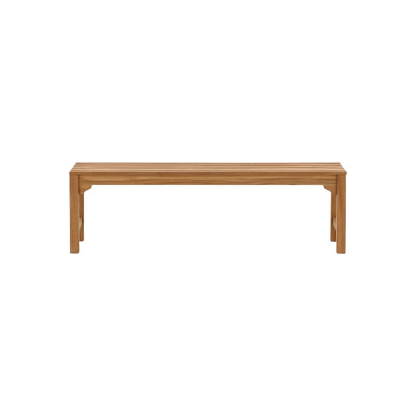 Kenya Outdoor Bench, Natural Teak | Classic Garden Seating 150 cm