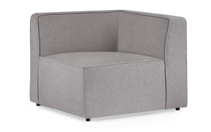 Lago Modular Corner Sofa Unit – Contemporary Grey Linen Combination Seating Section