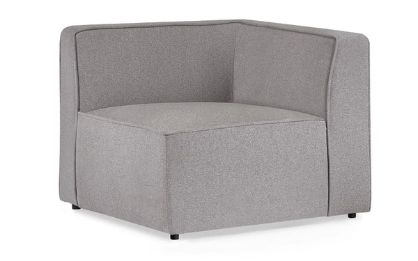 Lago Modular Corner Sofa Unit – Contemporary Grey Linen Combination Seating Section