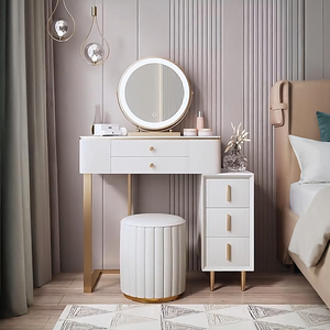 Lakin White Dressing Table with Mirror