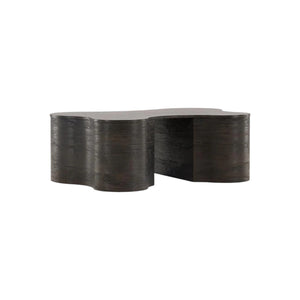 Larvik Coffee Table in Mocca | Modern Stylish MDF & Veneer Table with Rounded Edges