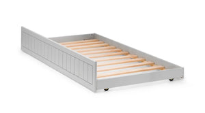 Julian Bowen Maine 90cm Single Underbed in Dove Grey Lacquer – Space-Saving Pull-Out Guest Bed
