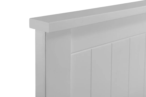 Julian Bowen Maine Ottoman Bed Frame in Dove Grey – New England Style Wooden Bed with Lift-Up Storage