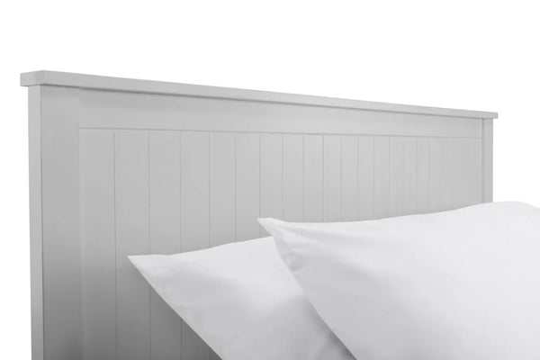 Julian Bowen Maine Ottoman Bed Frame in Dove Grey – New England Style Wooden Bed with Lift-Up Storage