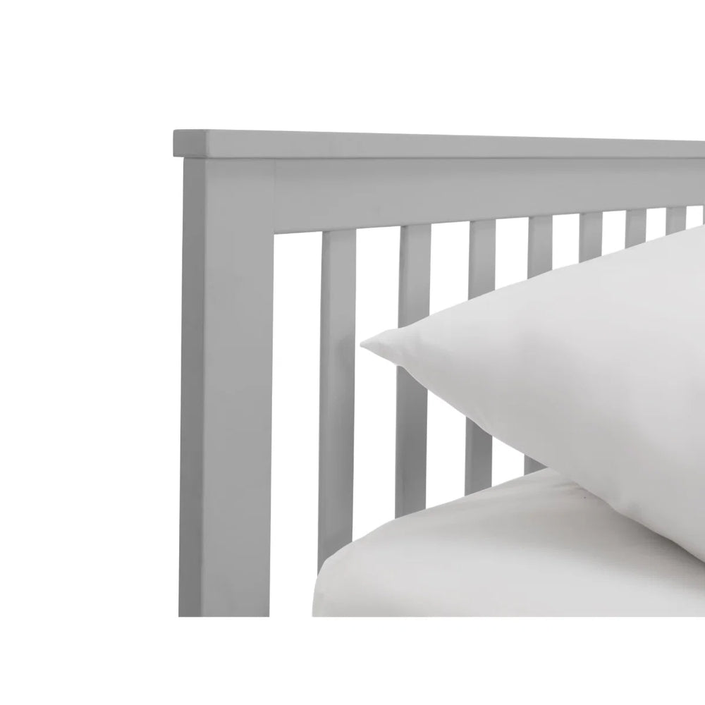 Maisie Light Grey Wooden Captain's Bed with Pull-Out Underbed & Storage Drawers – Single