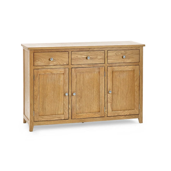 Julian Bowen Mallory Large Oak Sideboard with 3 Drawers & 3 Cupboards