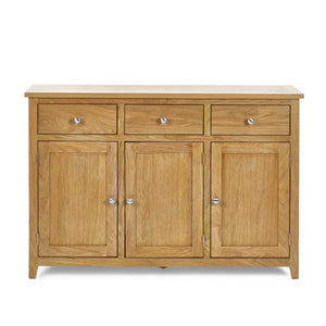 Julian Bowen Mallory Large Oak Sideboard with 3 Drawers & 3 Cupboards
