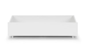 Manhattan Underbed Storage Drawers Set of 2 – White High Gloss Rolling Bedroom Storage for Manhattan Bookcase Bed