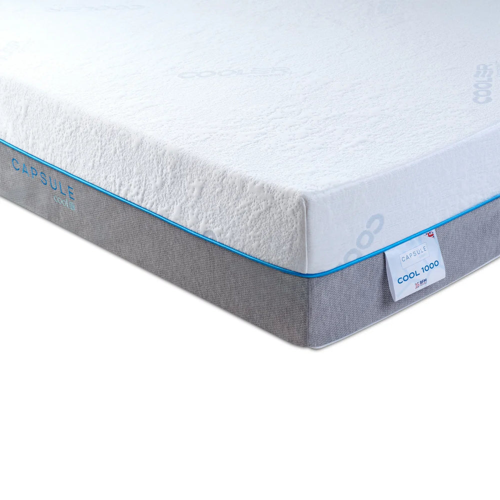 Capsule Cool 1000 Pocket Spring Cooling Gel Mattress with Zip-Off Washable Cover – 28cm Deep