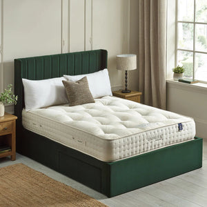 Capsule Nature UK Double Pocket Sprung Mattress with Wool, Cashmere & Silk Fillings – Double-Sided Natural Mattress – 135 x 190cm