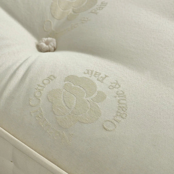 Capsule Nature UK Double Pocket Sprung Mattress with Wool, Cashmere & Silk Fillings – Double-Sided Natural Mattress – 135 x 190cm