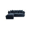 Bluebell Classic Chaise Sofa UK traditional design with wooden legs and plush cushions