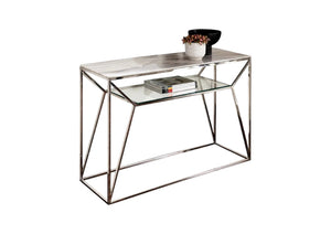 Marble Glass Console Table