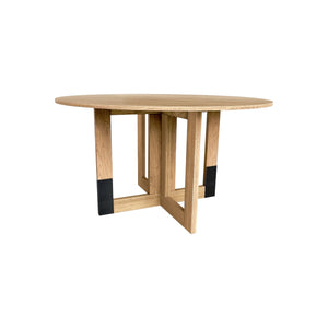 Memphis Dining Table with Metal Detail