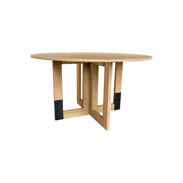 Memphis Dining Table with Metal Detail