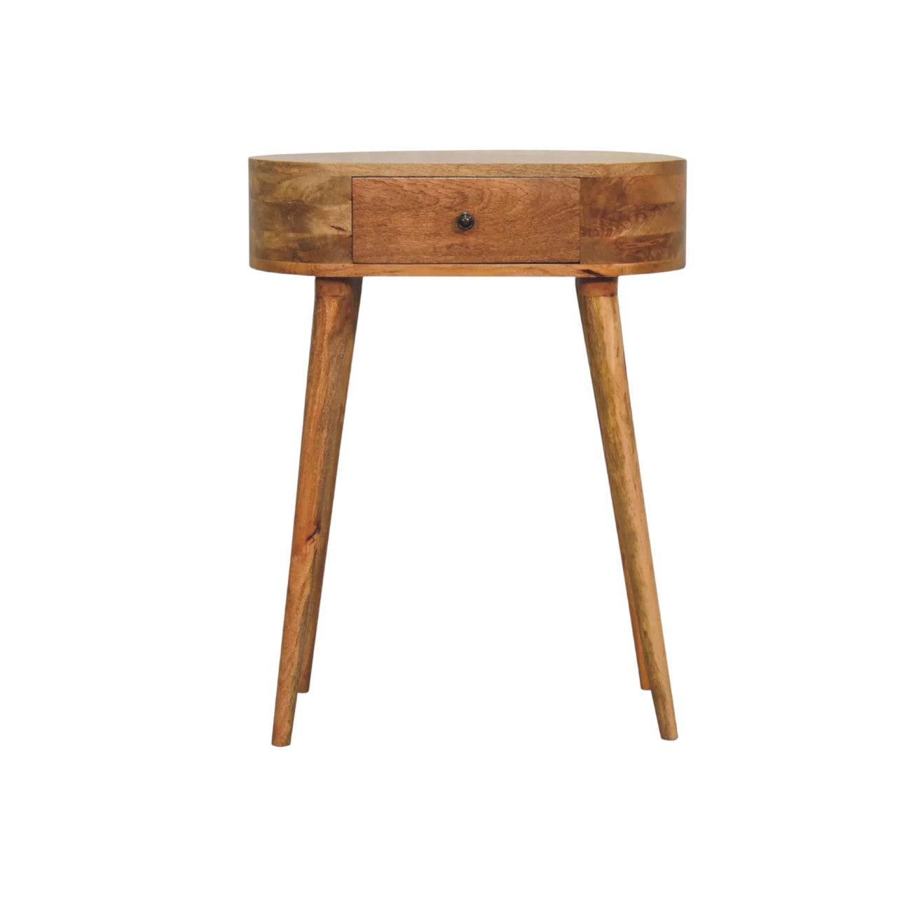 Mini Albion Oak ish Console Table – Solid Mango Wood Scandinavian Design