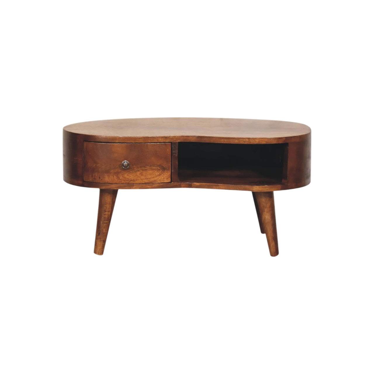 Mini Chesnut Wave Coffee Table