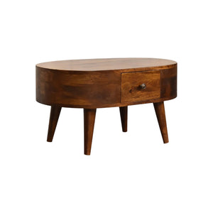 Mini Chestnut Rounded Coffee Table