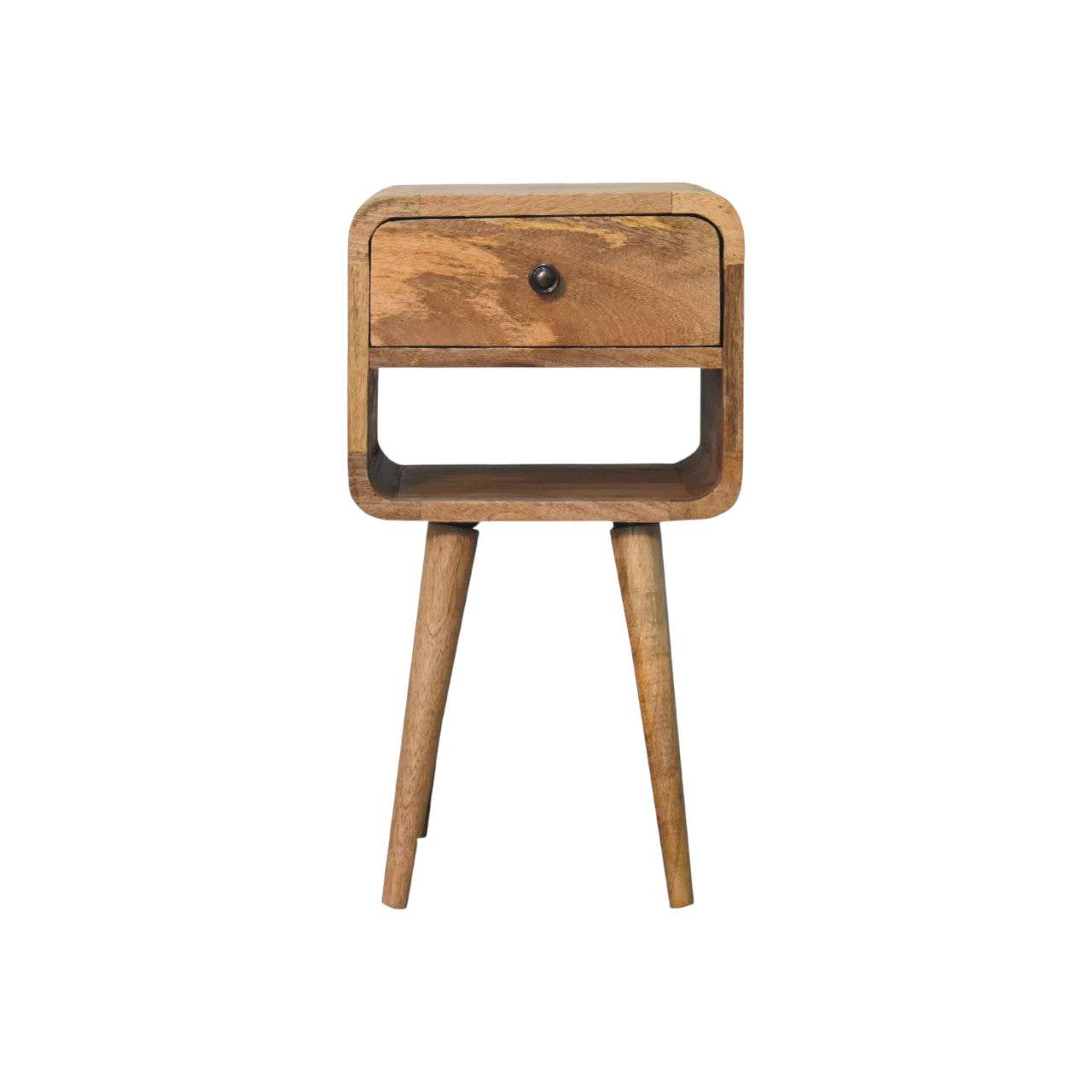 Mini Oak ish Curve Lower Bedside