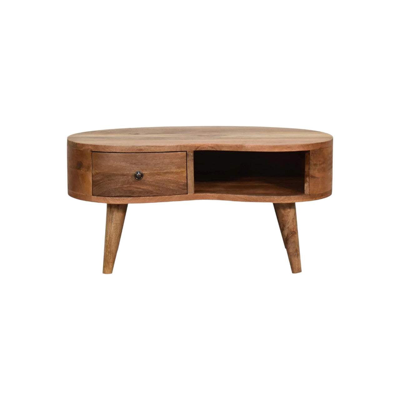 Mini Oak ish Wave Coffee Table