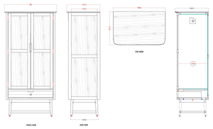 Norway Walnut Wardrobe - My Store