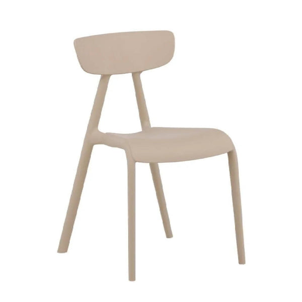 Ursholmen Dining Chair Set of 2 | Beige Scandinavian-Style Plastic Chairs