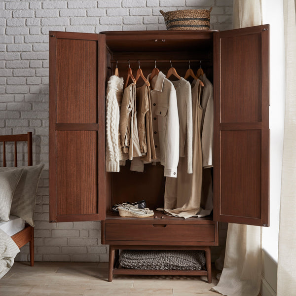 Norway Walnut Wardrobe - My Store