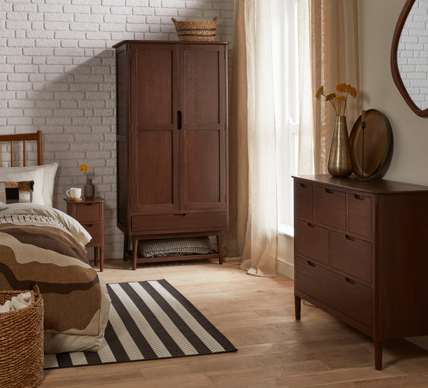 Norway Walnut Wardrobe - My Store