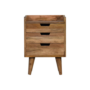 Oak-ish Small Gallery Back Bedside