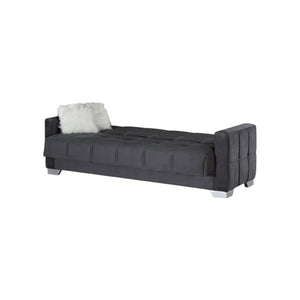 Ontario 3+2+1 Seater Sofa Bed Set Modern Black Fabric, Convertible Sofa & Bed, Living Room Furniture
