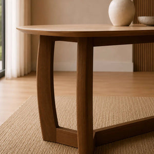 Portland 180cm Rectangular Dining Table with Natural Stone Effect Top & Walnut Finish Base