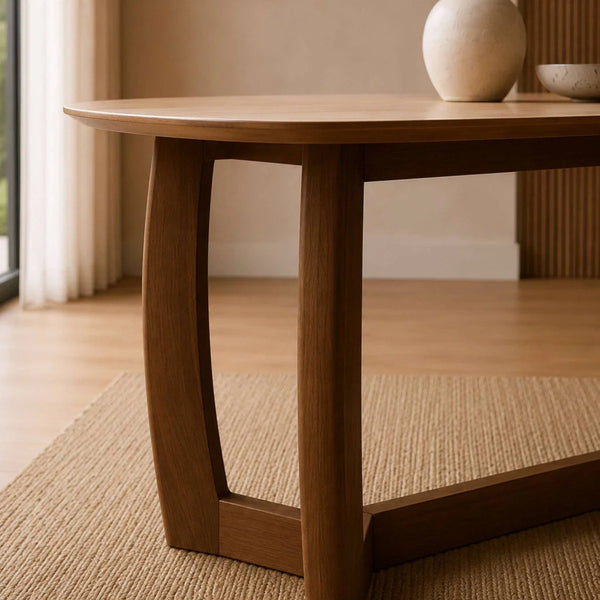 Portland 180cm Rectangular Dining Table with Natural Stone Effect Top & Walnut Finish Base