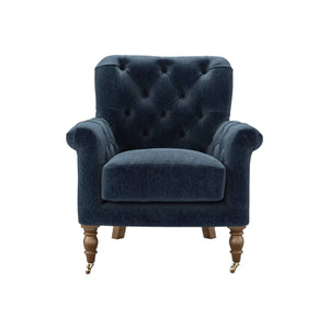 Poppy Armchair in Dusty Rose Cotton Matt Velvet