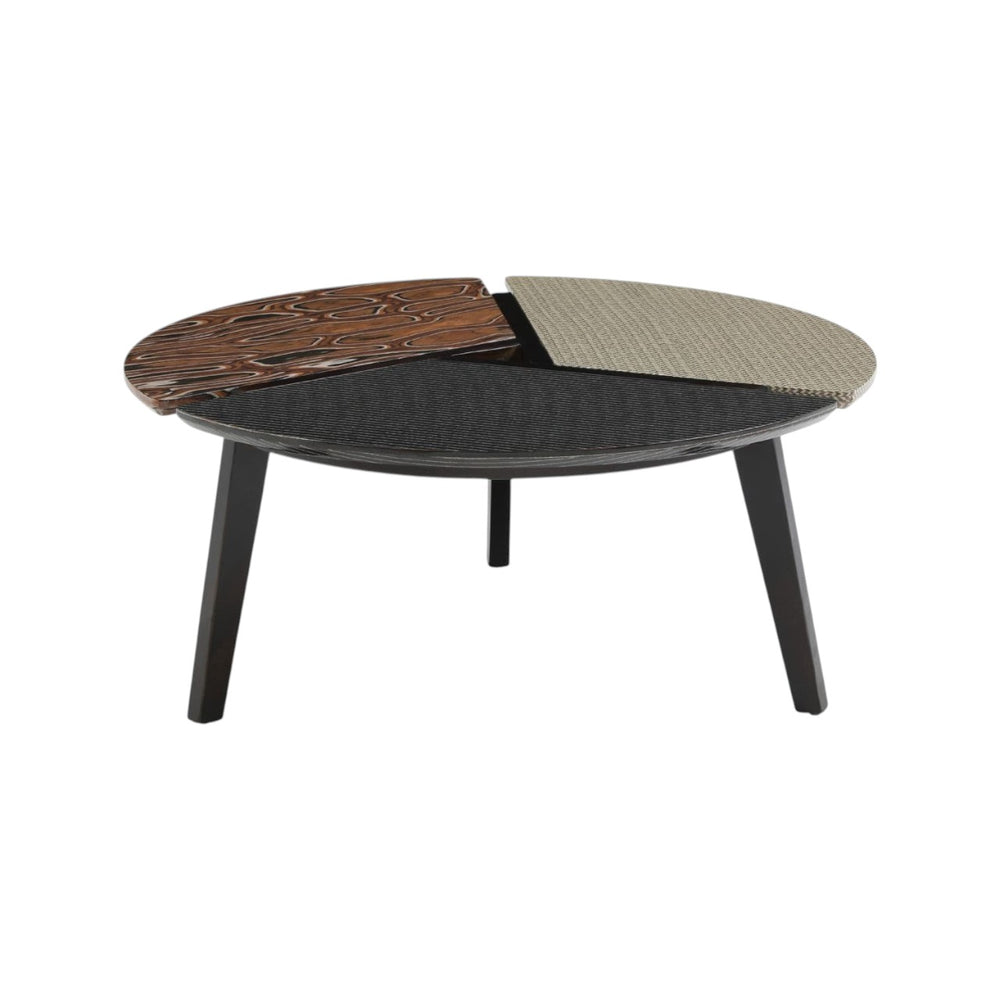 Romeo Coffee Table Set of 3 | Modern Sintered Stone Tables with Metal Legs