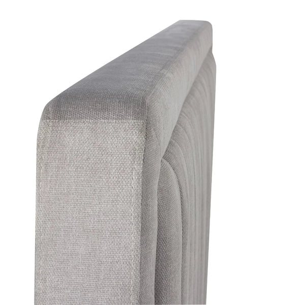 Savannah Grey Velvet Ottoman Storage Bed with Fluted Headboard