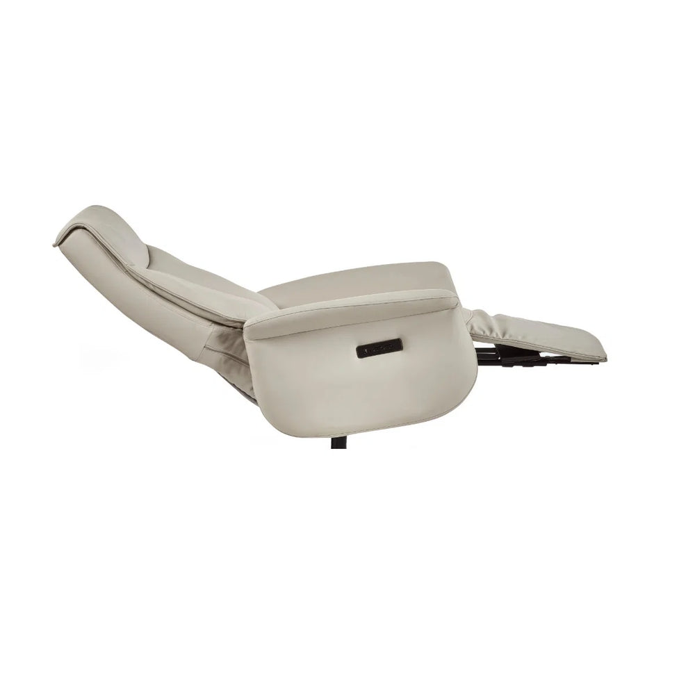 Sofia Grey Dual Motor Power Recliner Chair with USB Charging Port & Swivel Star Base
